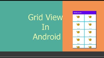 How to implement GridView in Android