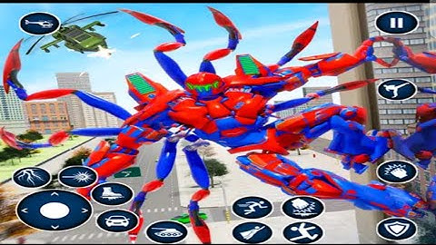 SPIDER ROBOT CAR GAME ( NEW OFFLINE ANDROID MOBILE GAME...