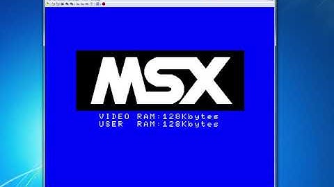 A menu program in MSX basic.