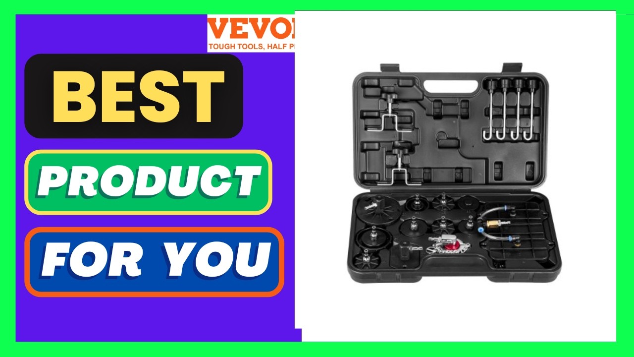 VEVOR Brake Master Bleeder Kit, 12 Pcs, Professional Brake Bleeder Adapter Set with Complete