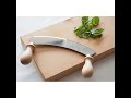 Ножи для нарезки зелени с буковой ручкой. Италия. Eppicotispai