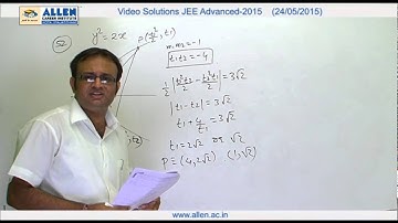IIT-JEE Advanced 2015 Video Solution by ALLEN – Maths (Paper-1) Q. No. 52, 53 (Paper Code-6)