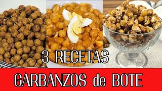 🚀⏱Cuando tengo Poco Tiempo estas 3 Recetas FÁCILES y RÁPIDAS son la Solución❗ Garbanzos de Bote 🫙