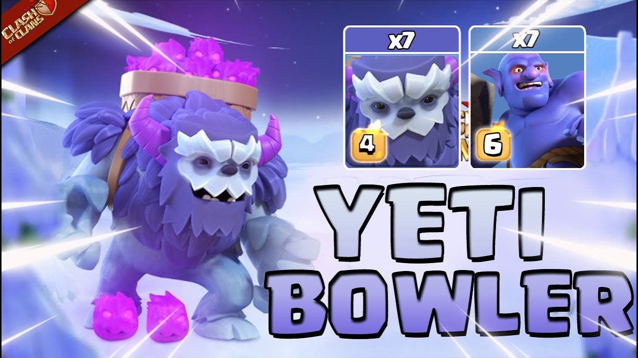 Max Yeti Bowler Attack Strategy 2021 !! 8 Yeti + 6 Bowler TH14 Attack Strategy || Dz Clashing