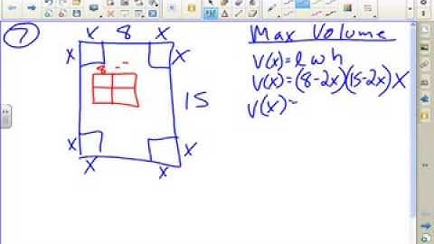 AP Calculus - Optimization - Maximum Volume of a Box