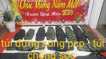 Túi chống sốc - Túi đựng súng PCP - Kích thước 65 85 1m và 1m2 - túi vuông -túi chéo màu đen- ràn ri