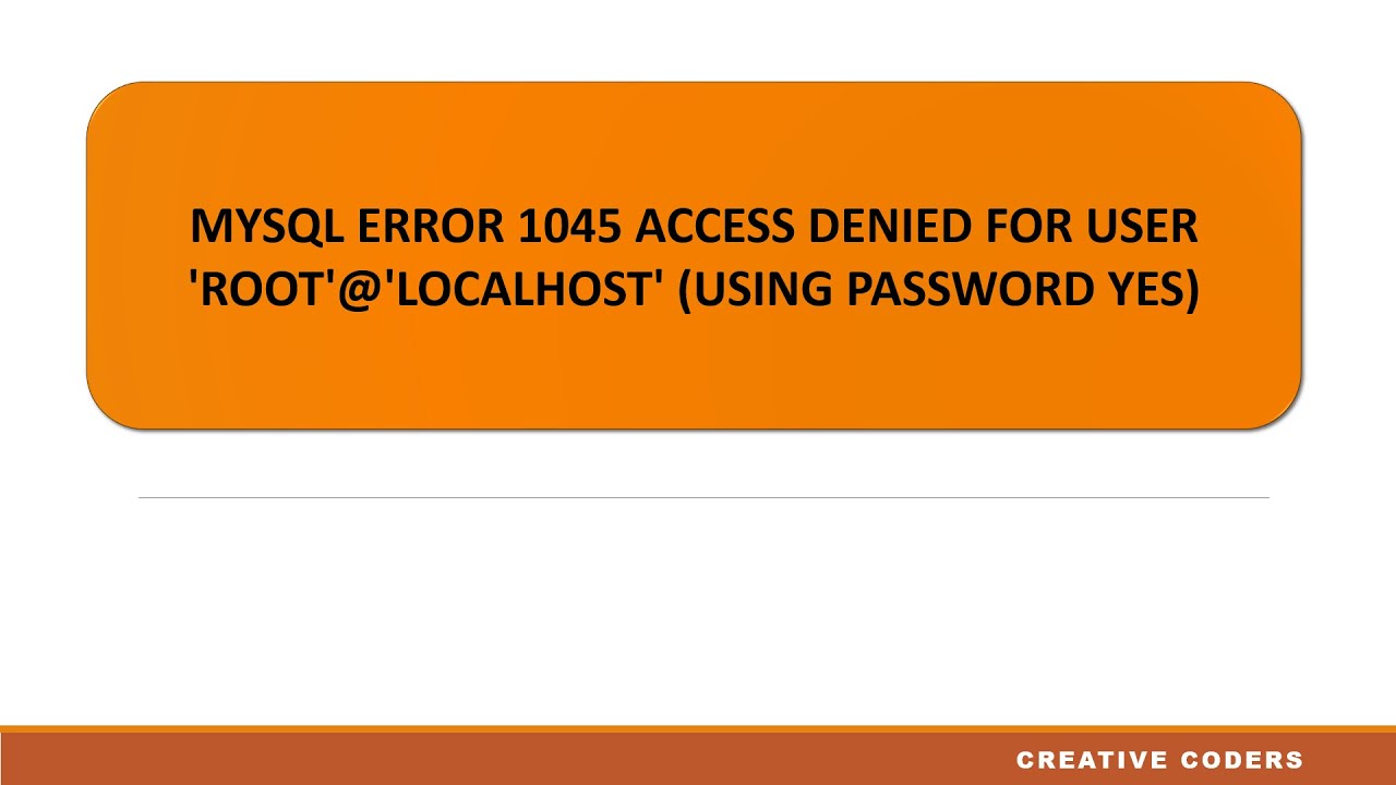 Access denied for user root localhost using password: no ошибка. Error 1698 (28000): access denied for user 'root'@'localhost'. 1045 access denied for user root