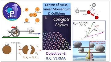 COM & Collisions | H.C. Verma | Objective-2 (Q1 to Q19) | Calibrate Physics with PP Sir