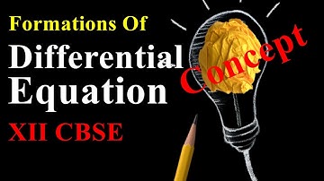 Formation of differential equation whose general solution is given Class 12 maths