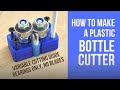 Bottle cutter with variable guide no blades