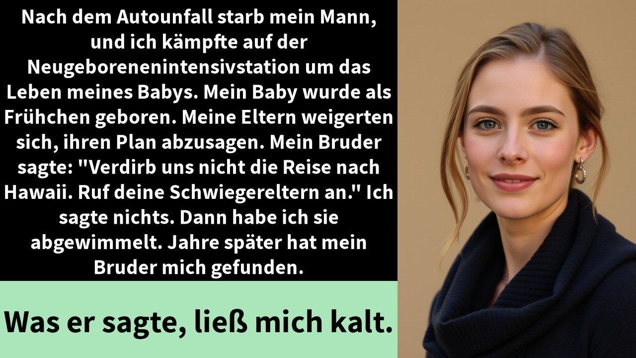 Nach dem Autounfall starb mein Mann, und ich kämpfte auf der Neugeborenenintensivstation um das