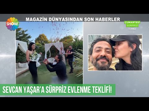 Sevcan Yaşar'a sürpriz evlenme teklifi!