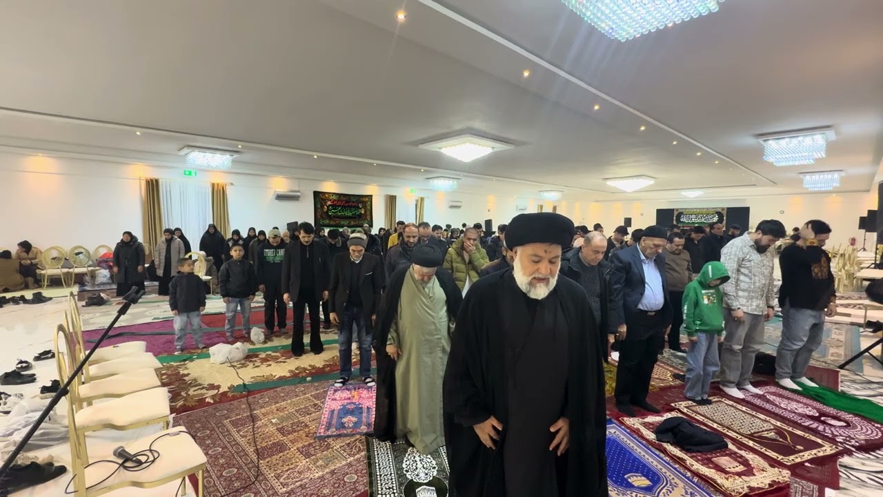 نماز مغرب برلین امامت آیت الله سید نصیر احمد حیدری 