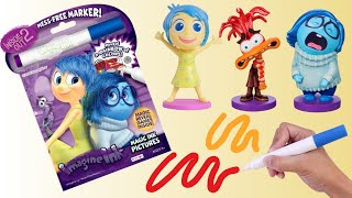 Inside Out 2 Movie Drawing Activities with Stickers, Colors Sadness and Joy