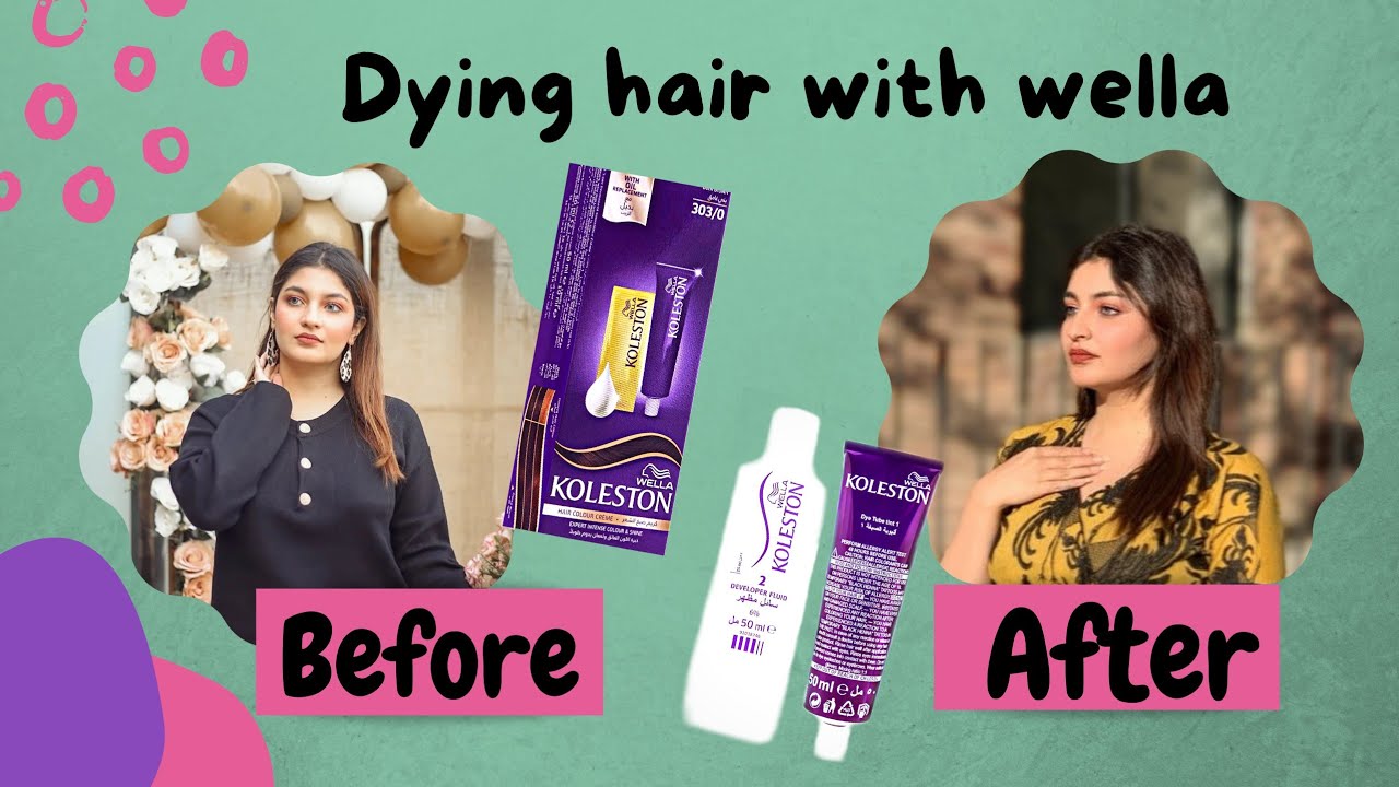 Wella koleston hair colour review Blonde to Brown hair colour 306/7