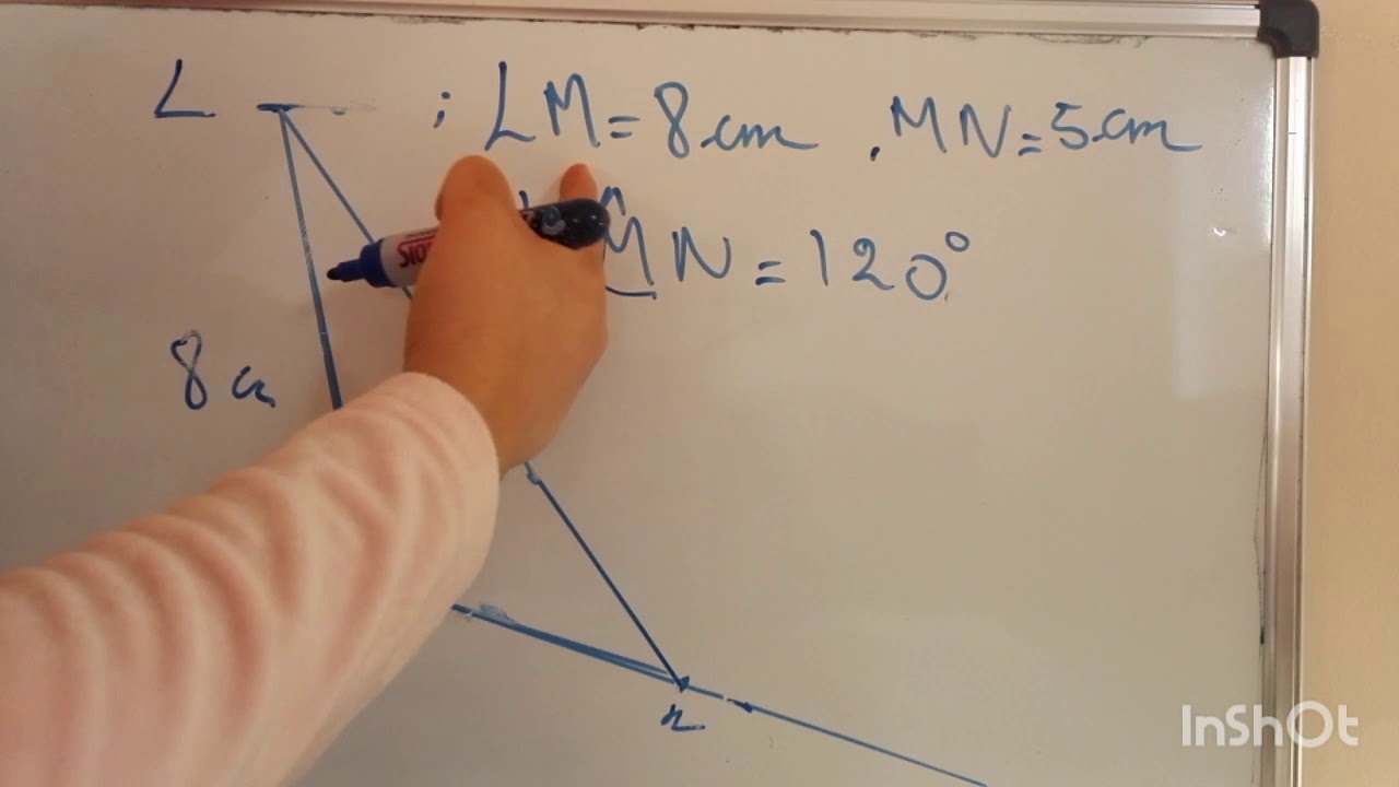 exercice sur les triangles تمرين في كيفية رسم مثلث للاولى اعدادي مسلك دولي