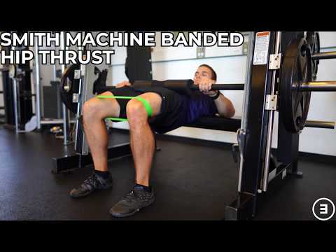 Smith Machine Banded Hip Thrust