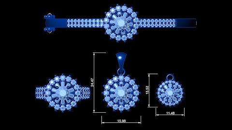 Preview of 3D model Jewelry | Jewelry Sets NO.1 #038