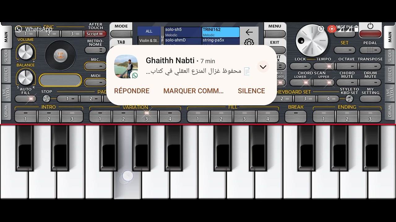 استعراظ بعد الاصوات الجديدا على اورج الهاتف❤️❤️❤️معى تحيات souhayel lmaystro