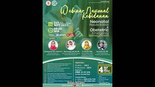 WEBINAR NASIONAL KEBIDANAN / 2 & 3 SEPTEMBER 2023 / Neonatal & Obstetric / 4 SKP IBI PUSAT