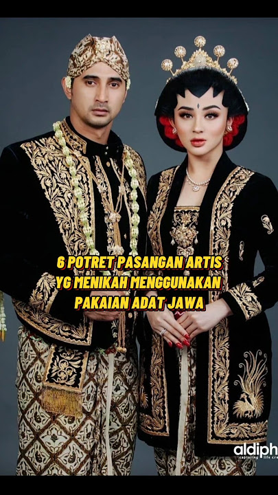 6 portraits of beautiful artists who got married wearing traditional Javanese clothes #artists #s...