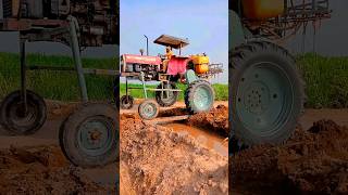 Máy cày Massey Ferguson 385 độ gầm cao Chạy qua mương quá nguy hiểm #shorts #shortvideo #youtube