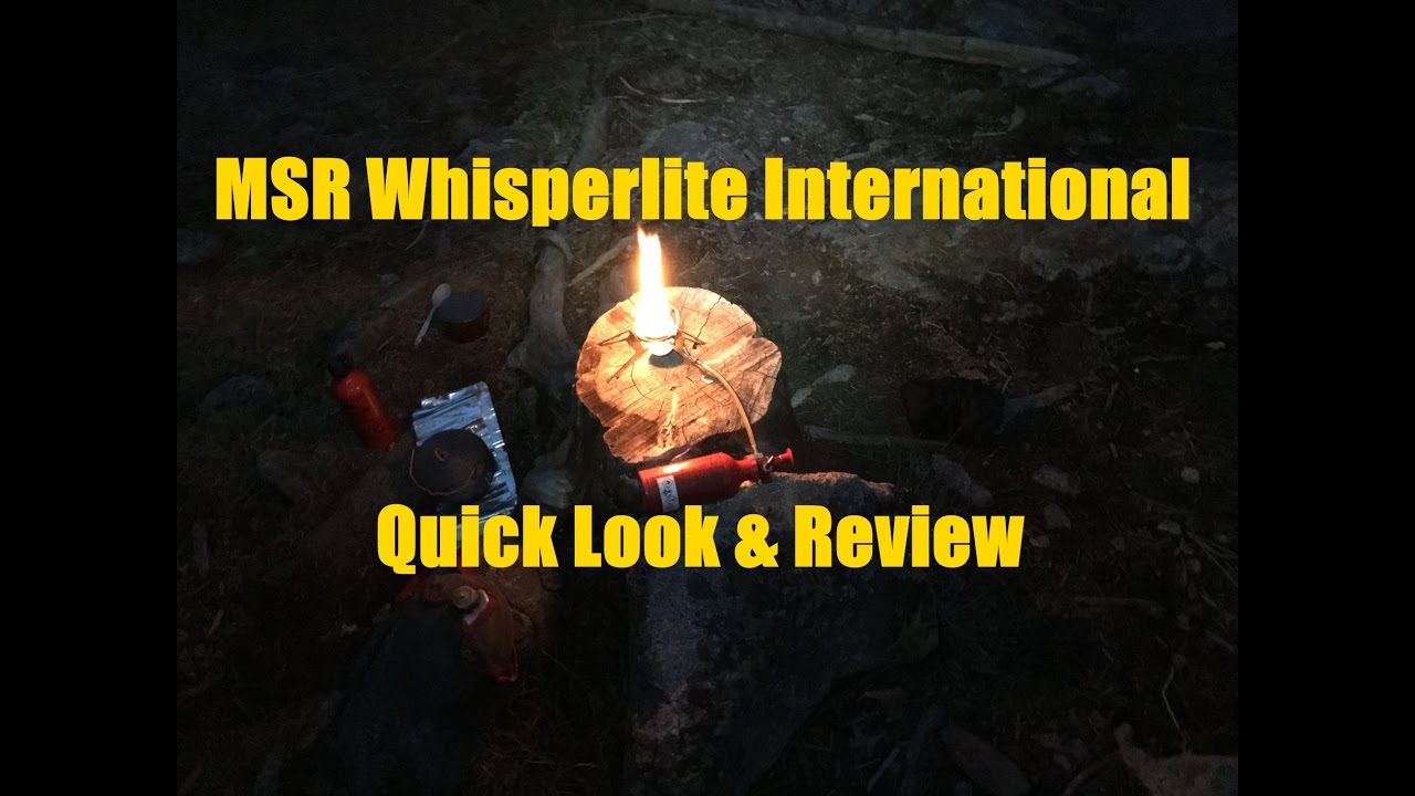 MSR Whisperlite International Review - YouTube