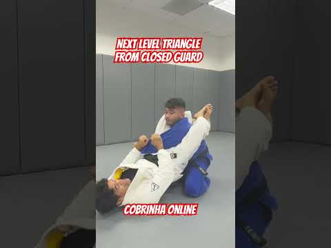 Next level Triangle from Closed Guard | COBRINHA ONLINE #bjj #grappling #nogi #cobrinhaonline