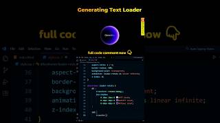 Animated Generating Text Effects | #shorts