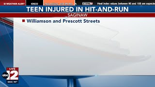 Saginaw teen in critical condition after hit-and-run crash, police looking for driver