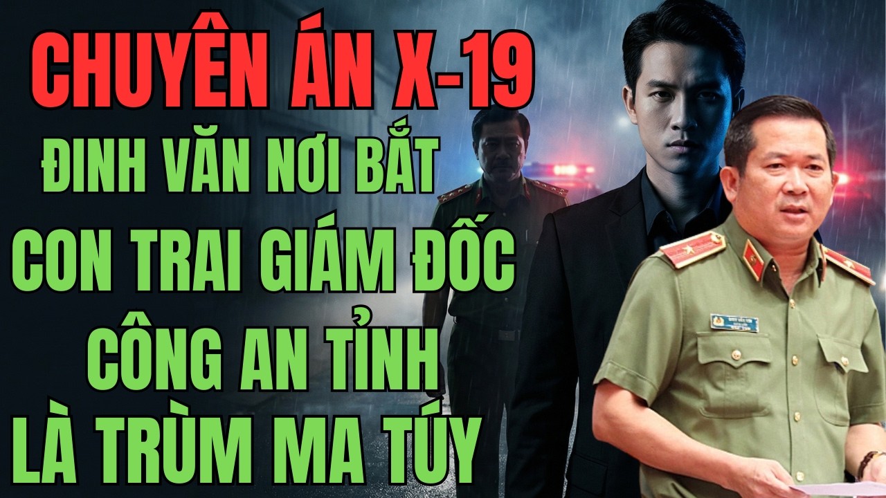 CON TRAI GIÁM ĐỐC CÔNG AN TỈNH LÀ TRÙM MA TÚY CHUYÊN ÁN DO TRUNG TƯỚNG ĐINH VĂN NƠI CHỈ HUY KỲ ÁN X
