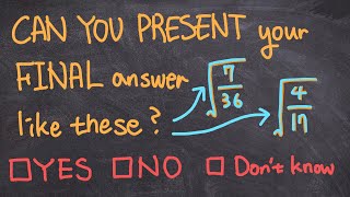 [MATHit] How To Simplify Radical Expressions in Under 5 Minutes!