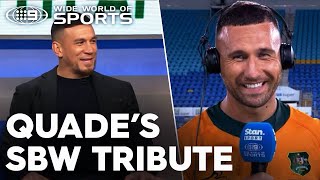 Quade's touching SBW tribute after fairytale comeback | Wide World of Sports