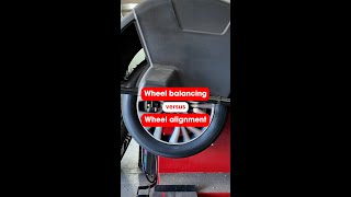 Wheel balancing versus wheel alignment