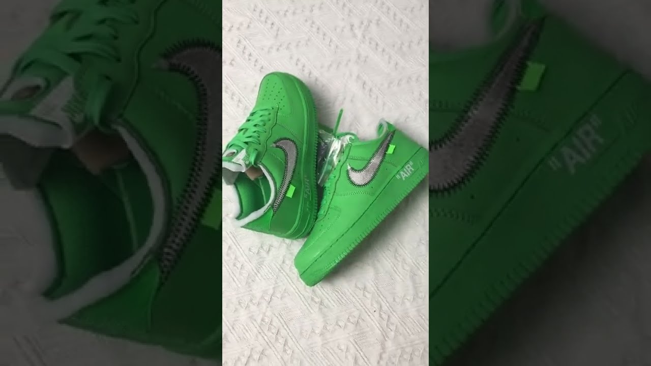 Take Look At Off White Nike Air Force 1 Low Green