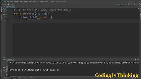 How to print ascii code in python | English