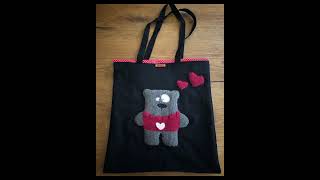 Borse fatte a mano , Tote bag , Shopper bag, ricamo creativo .