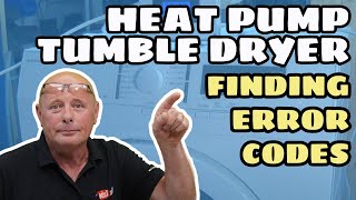 Heat pump tumble dryer finding faults and error codes Aeg, Electrolux, John lewis, Zanussi