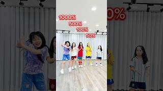 Which level is your favorite? 1000% or 100%🤔 #shorts #trending