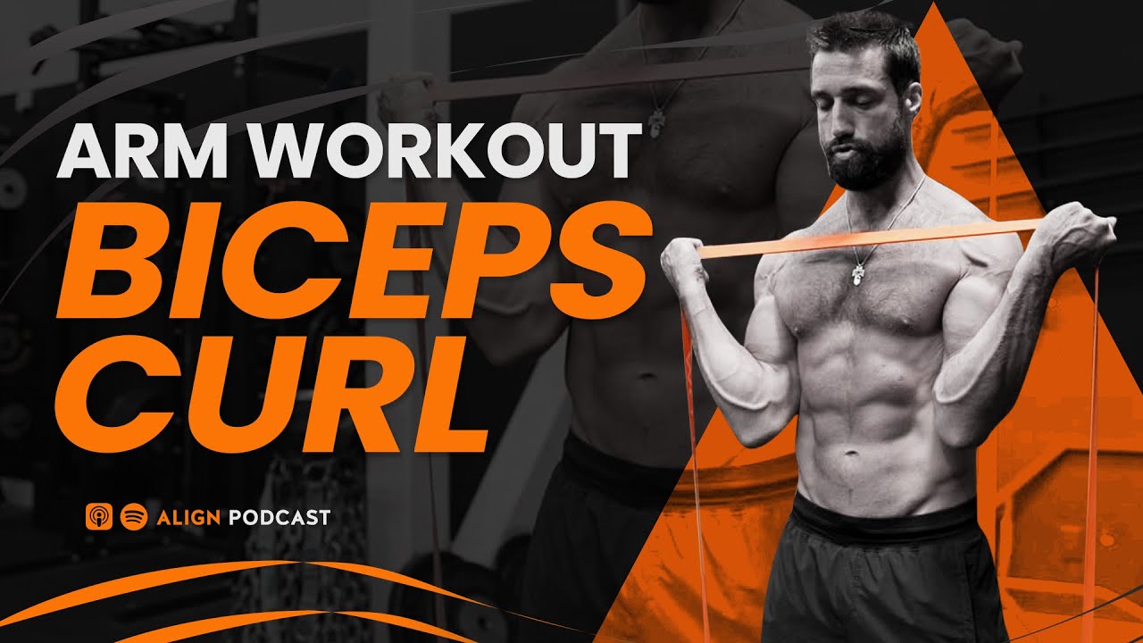 Biceps Curl With Resistance Band Exercise Resistance Band Biceps