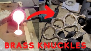 Casting brass knuckles - Devil Forge