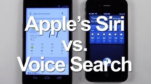 Google Voice Search vs. Siri (Android 4.1 Jelly Bean)