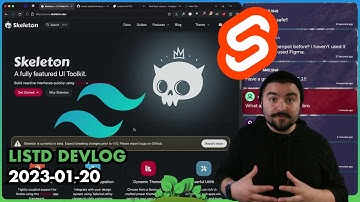 I Setup Tailwind and Skeleton UI in SvelteKit - listd devlog - 2023-01-20