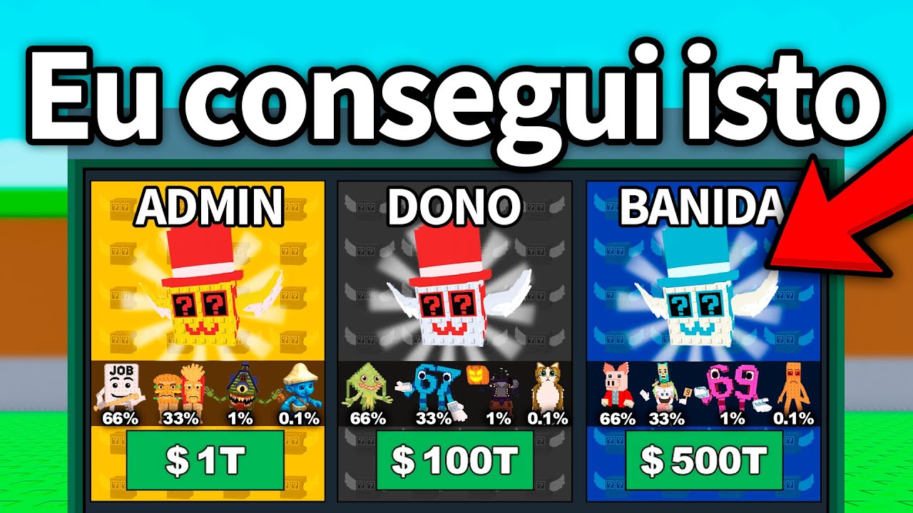 Roube um Brainrot, MAS A LOJA DE LUCKY BLOCK É OP! 