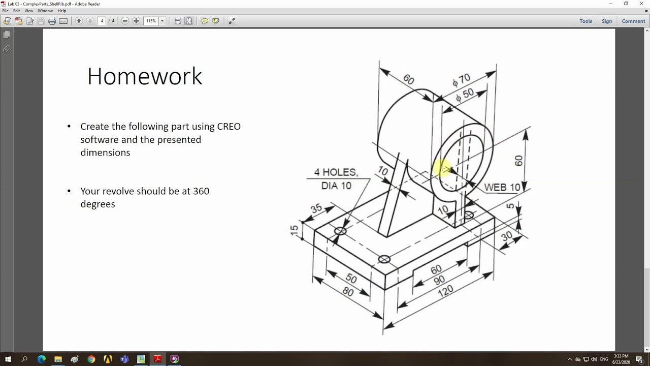 Lab 03 Shell Solids and Ribs Part 02 - YouTube