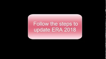 How to update ERA 2018