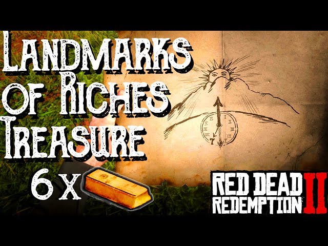 Red Dead Redemption 2 Landmarks of Riches Treasure Map locations