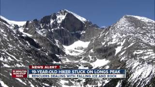 Man stranded on ledge of Longs Peak in RMNP