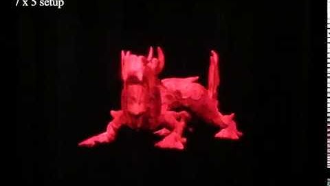 Light Field Display Supplementary Video, 7x5 setup