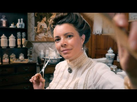 The Hair Parlour | ASMR Roleplay, Edwardian Era (haircut, brushing, shampoo, scalp exam & massage)